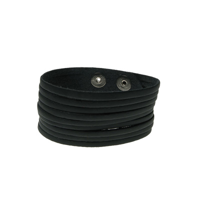 Bullet 69 Funky Punk - 2 row with 9 cuts Wrist strap - Black